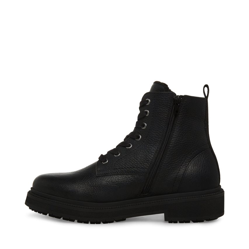 Botines Steve Madden Denalii Cuero Hombre Negras | ES ETS462